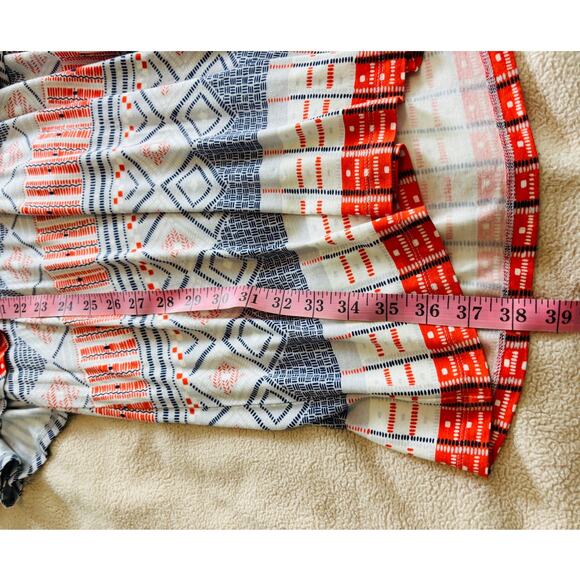 Anthropologie Maeve Davina Dress Medium Layered Aztec - Picture 7 of 8